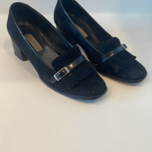 Moschoutis women's suede shoes used, size 39, black