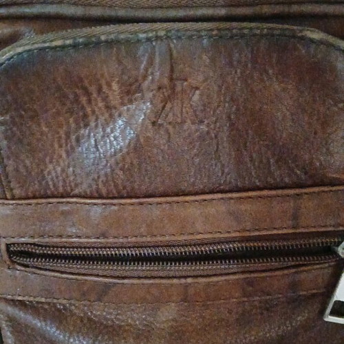 Small leather handbag, brown