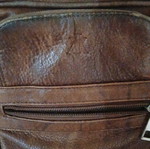 Small leather handbag, brown