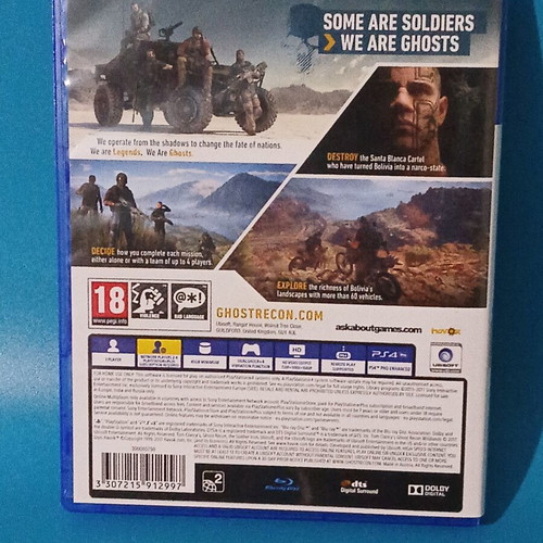 Ghost Recon Wildlands PlayStation 4 game like new