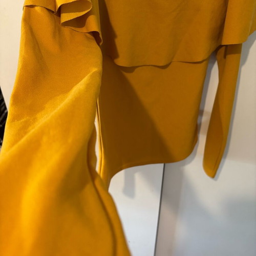 Love J Mustard Blouse Size M Like New