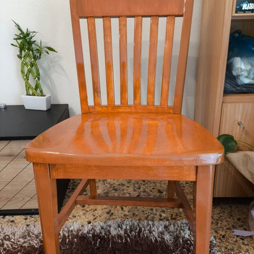 Mexil chairs set of 2 like new, iron and wood