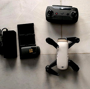 DJI Spark Drone με 1 μπαταρία & τσάντα μεταφοράς & χειριστήριο & φορτιστή & καινούριους έλικες