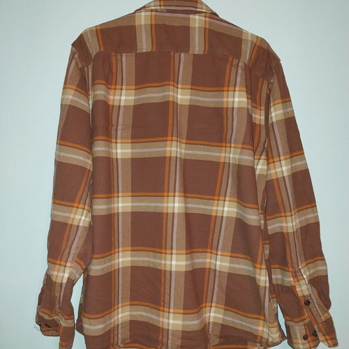 Φανελένιο πουκάμισο Carhartt καφέ και κίτρινο μέγεθος Large σαν καινούργιο