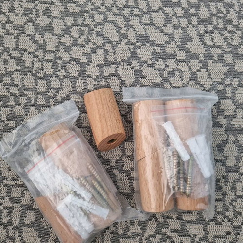 Minimal wooden hooks hangers new, set of 4 pieces