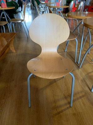 Wooden professional chairs used for catering, pack of 18