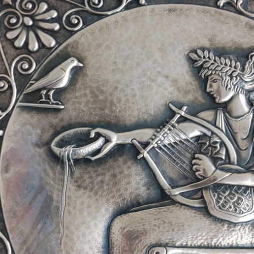 God Apollo wall collectible silver plaque 999/1000 new