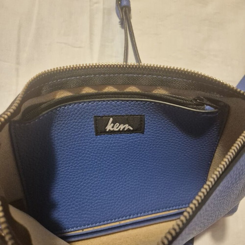 KEM blue crossbody bag