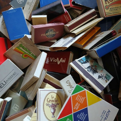 Match collection used, 360 pieces, rare boxes