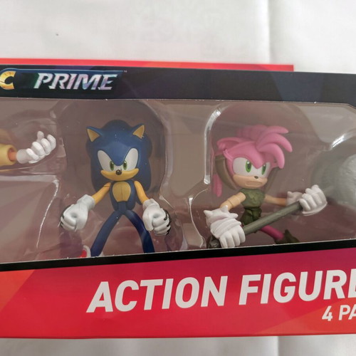 Sonic Prime Action Figures Set with 2 Memory Games and Album Gift