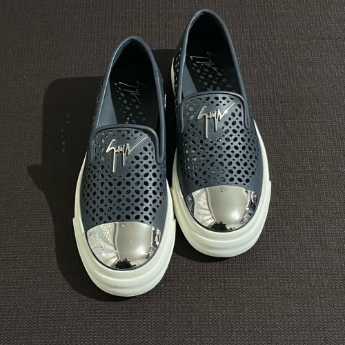Giuseppe Zanotti Slip-on Leather Sneakers size 40 like new, dark blue