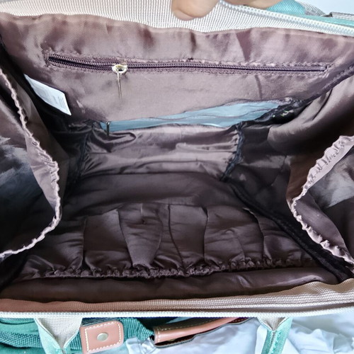 Exclusivo diaper bag in turquoise 26x15x37 cm
