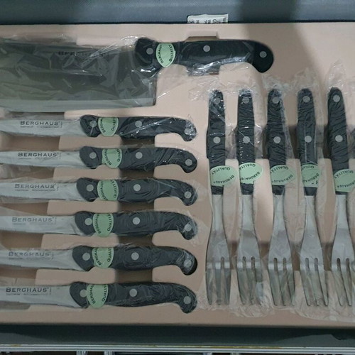 Berghaus 24-piece knife set new, handmade stainless steel