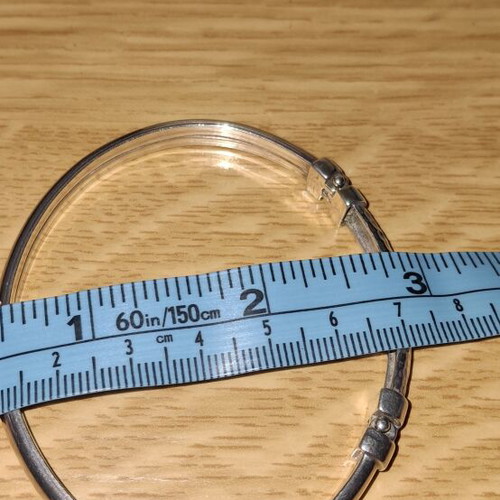 Silver 925 hammered bracelet like new
