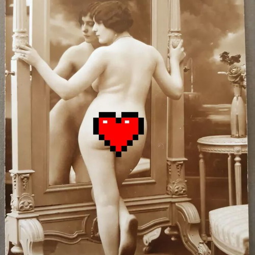 Belle Epoque 1910 photo set used, French erotic model Fernande