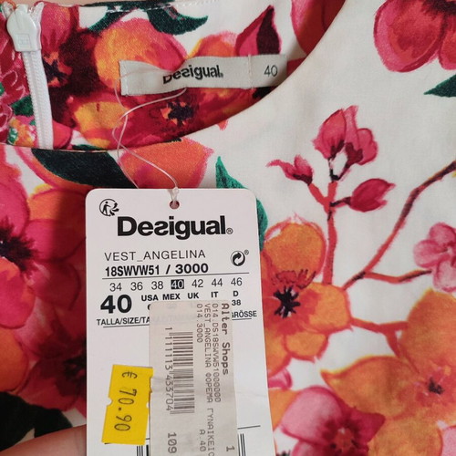Desigual dress new, floral, size 40