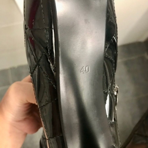 Ioannis high black boots like new, patent leather, size 40
