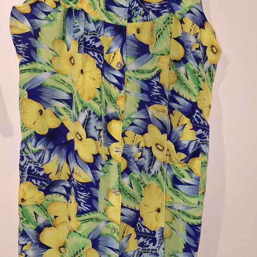 Dress green blue yellow like new, size XXL