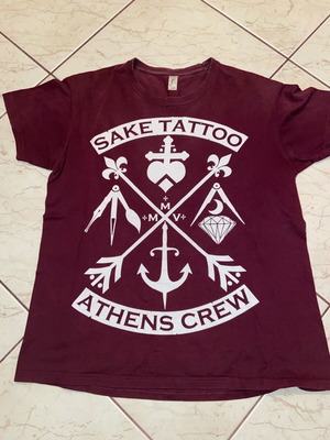 Sol's Sake Tattoo Athens Crew T-shirt like new, size L