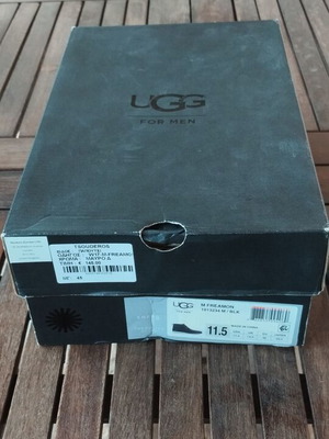 Ugg For Men Freemon leather casual boots used, size EU 45, black