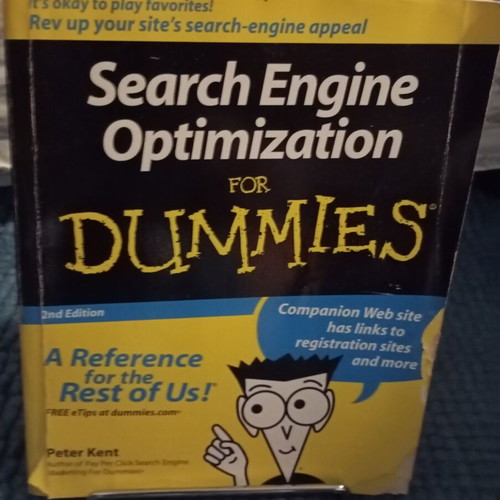 Search Engine Optimization for Dummies 2nd Edition used, Peter Kent