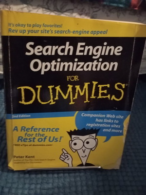 Search Engine Optimization for Dummies 2nd Edition used, Peter Kent