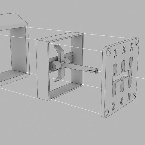 GT R 3D triple wall switch cover in gearbox style