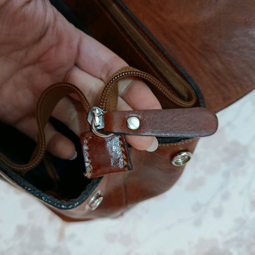 Leather backpack brown like new
