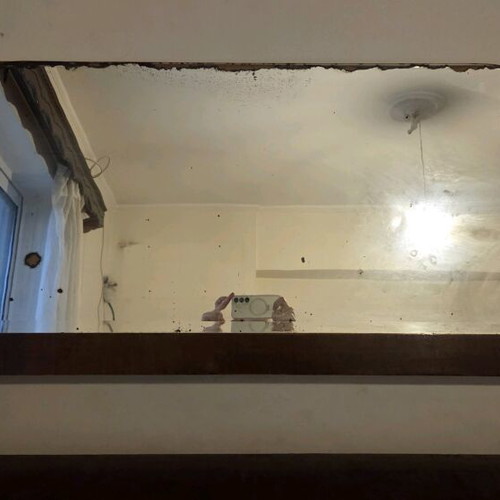 Buffet used with mirror