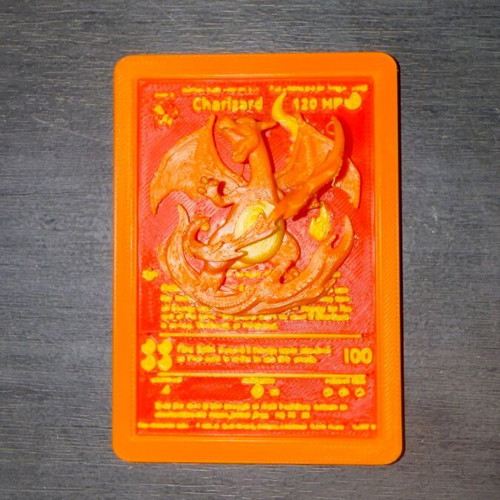 3D Printed Pokémon Κάρτα Charizard από PLA