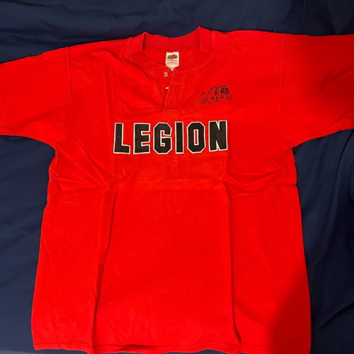 Legion 23 T-shirt used, pique short sleeve, size XL, red