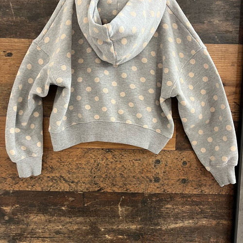 Girls' set for 8 years old Zara polka dot hoodie and black Next leggings like new