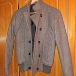 H&M gray winter coat jacket, size S