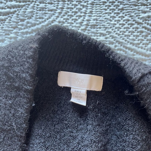 H&M Winter Long Cardigan Used Size S Black