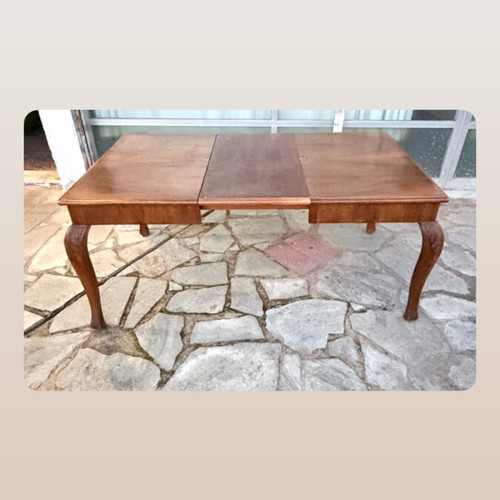 Extendable solid wood table refurbished over 2.20m length