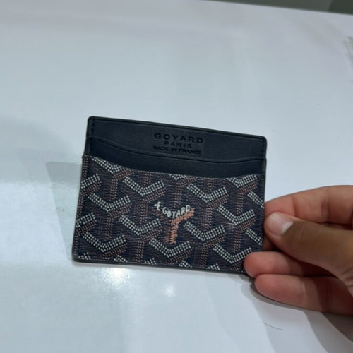 Goyard navy blue cardholder