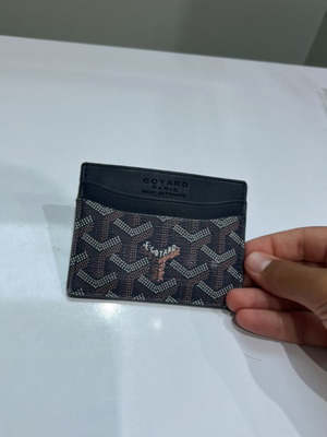 Goyard navy blue cardholder