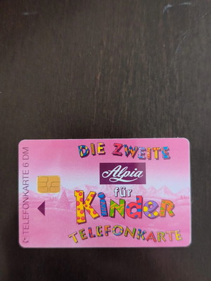 German phone card used, 6,000 copies