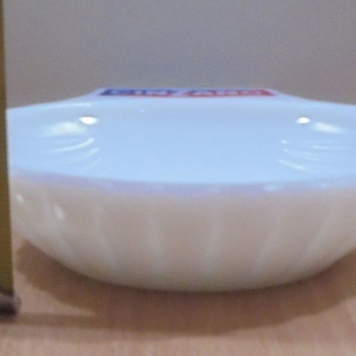 Cinzano Vermouth old promotional opaline bowl used shell-shaped