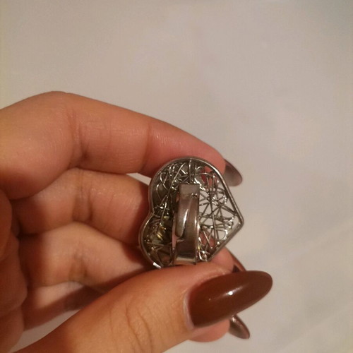 Heart ring like new, women's faux