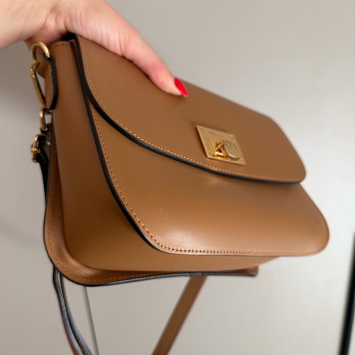 Guy Laroche crossbody bag like new, beige and brown