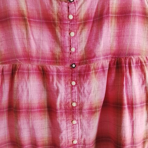Attrattivo short women's dress used, red and pink, size S