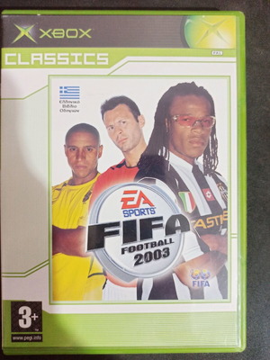 FIFA 2003 for classic Xbox used with manual