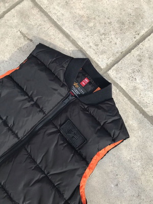 Alpha black puffer Small like new