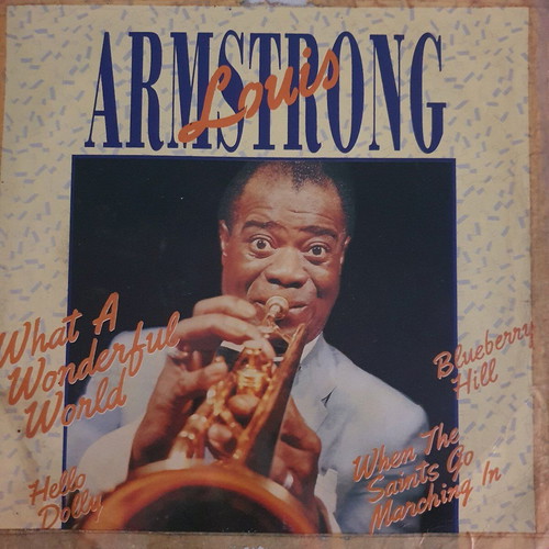 Louis Armstrong vinyl record used, What a Wonderful World
