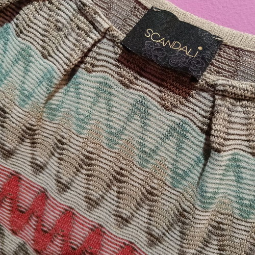Scandali dress made in Italy size M with viscose thread like new, multicolor