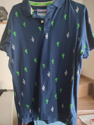 Ανδρικό polo Superdry μπλε XXL