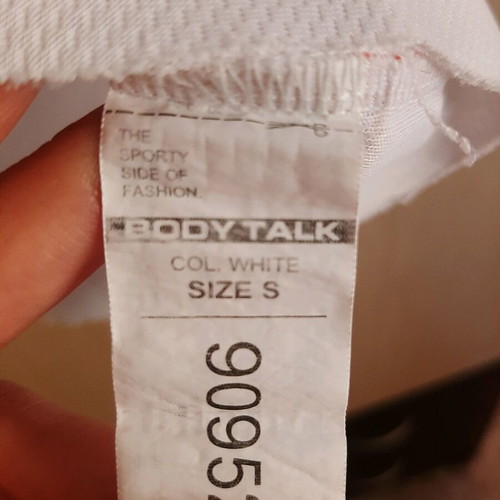 Bodytalk women's crop top like new, size S, black and white