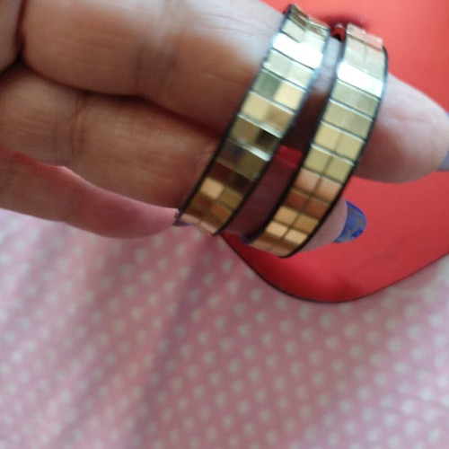 Earrings black with gold like new