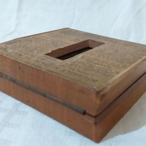 Collectible wooden topographic compass used Delagrave Paris